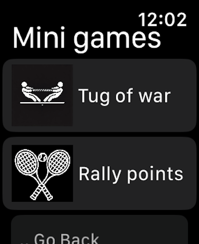 SporTrax Mini Games View