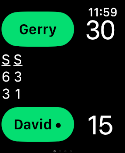 Tennis Game Mode on Apple Watch