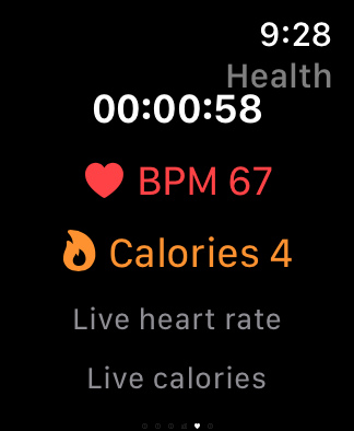 Tug of War heart rate and calories on Apple Watch
